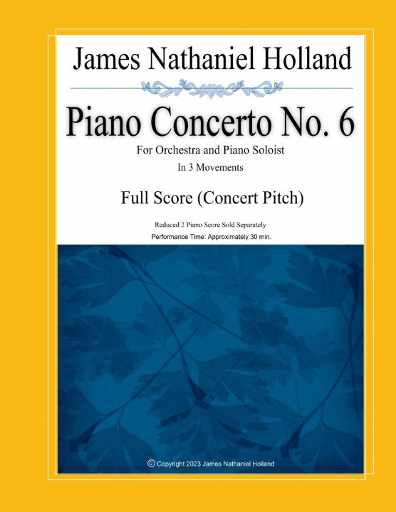 Book Piano Concerto No. 6 James Nathaniel Holland