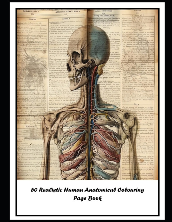 Knjiga Realistic Human Anatomy Coloring Book Denata Naidoo