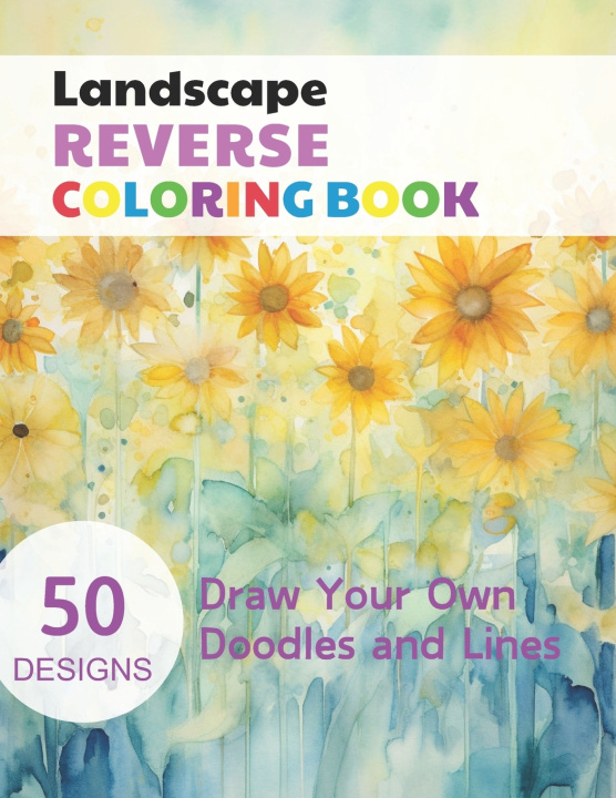 Book Landscape Reverse Coloring Book Claudie Simonis