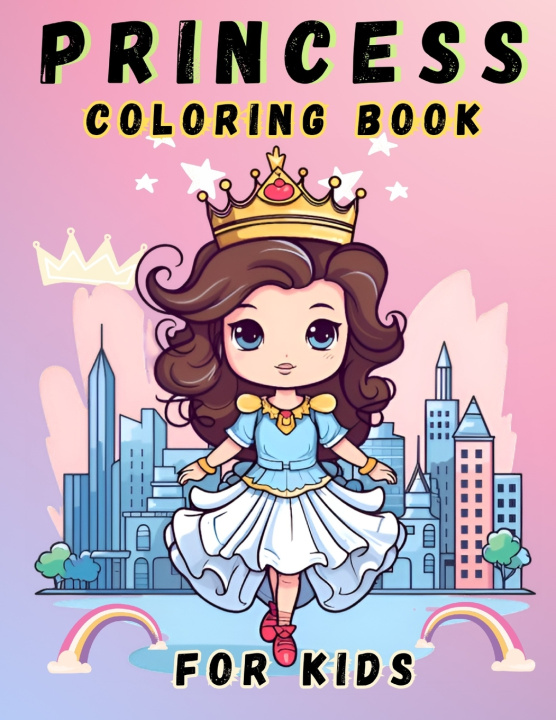 Book Princess Coloring Book ANGEL P. SILVER
