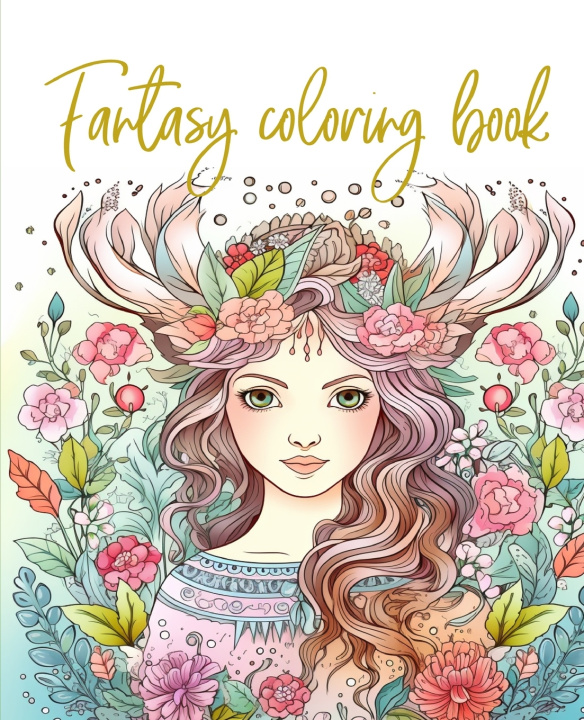 Knjiga Fantasy coloring book Cobalt Blue .