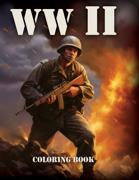 Kniha WW2 Coloring Book FR - Studio