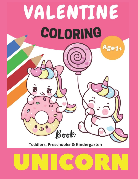 Buch Valentine Coloring Book Unicorn Pedro Agüero Vallejo