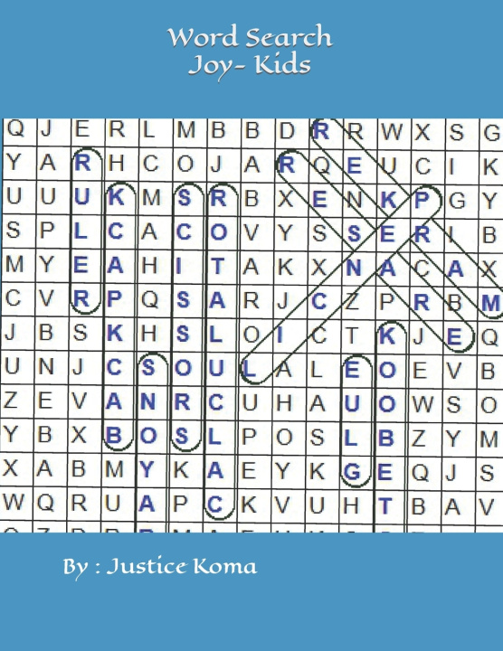Knjiga Word Search Joy-Kids Justice Kabelo Koma