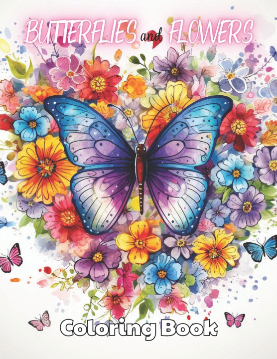 Book Butterflies and Flowers Coloring Book Donny Corwin