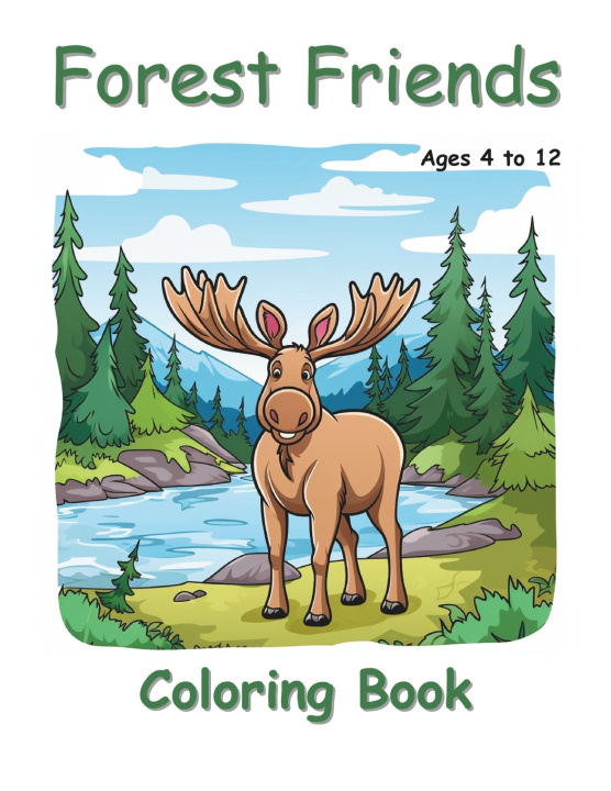 Boek Forest Friends Coloring Book Brian Adams