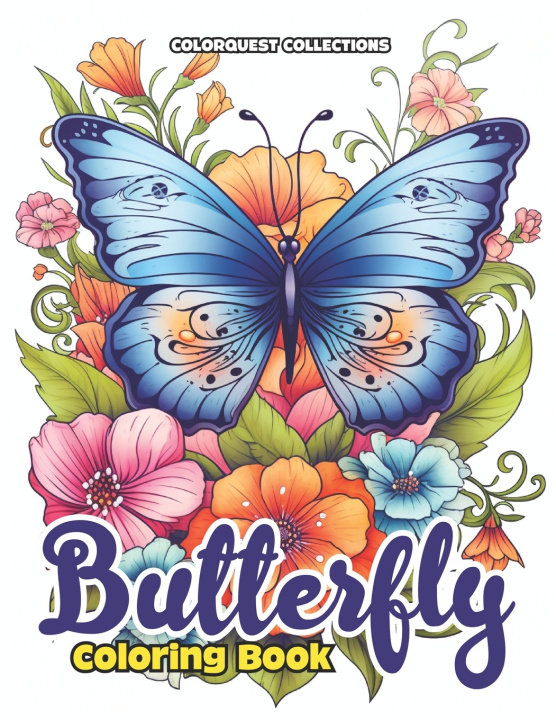 Kniha Butterfly Coloring Book Hey Sup Bye Publishing