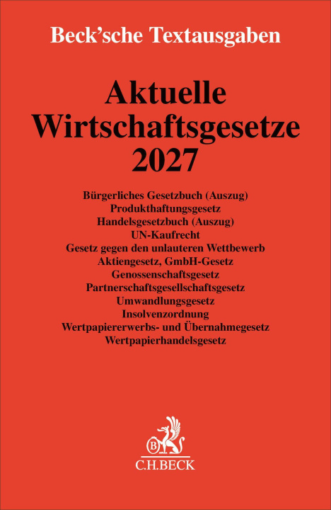 Książka Aktuelle Wirtschaftsgesetze 2027 