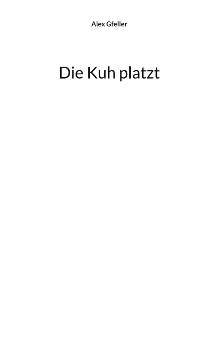 Book Die Kuh platzt 