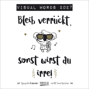 Kalendár/Diár Visual Words 2027 Korsch Verlag