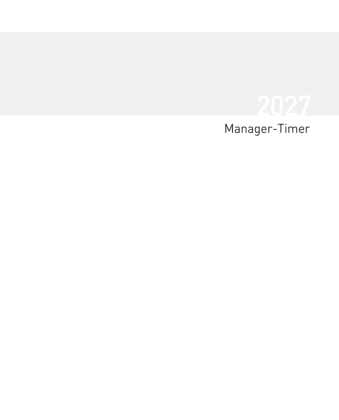 Kalendár/Diár Buchkalender Manager-Timer Einlage 2027 Korsch Verlag