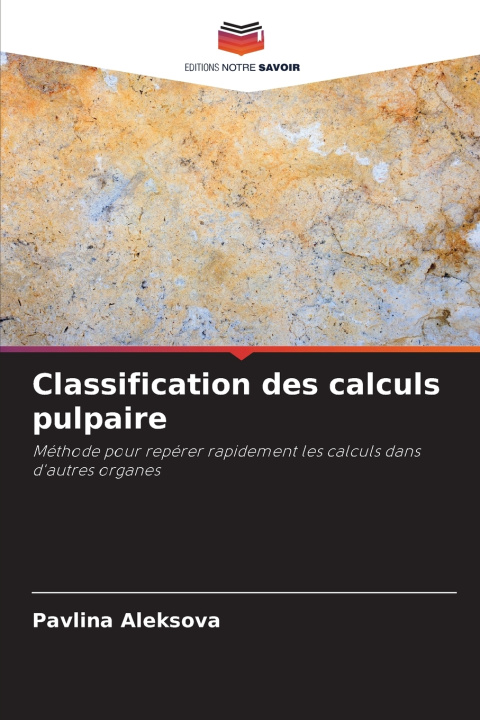 Book Classification des calculs pulpaire Pavlina Aleksova