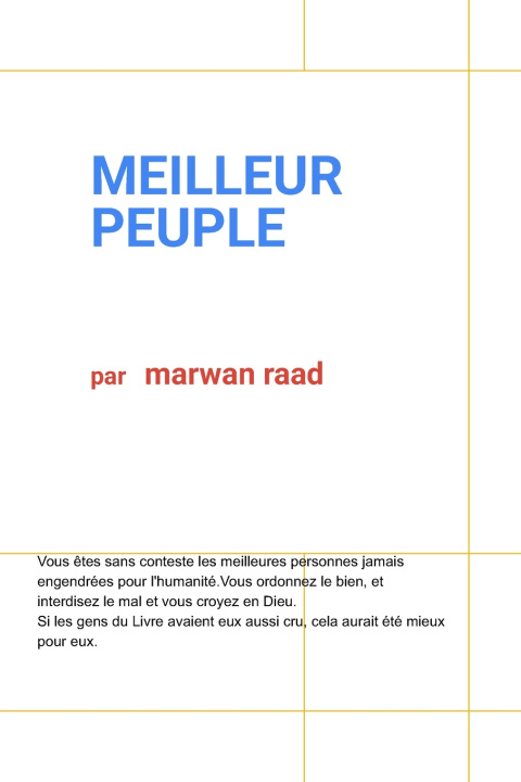 Kniha MEILLEUR PEUPLE marwan raad