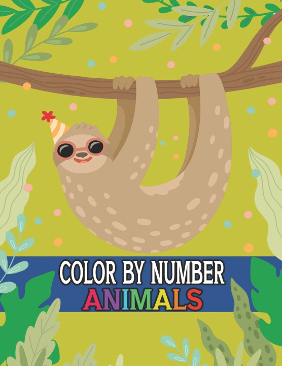 Knjiga Color By Number Animals Oussama Zinaoui