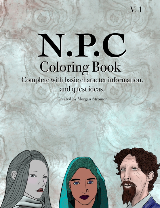 Książka Fantasy Character Coloring Book Morgan Stromer
