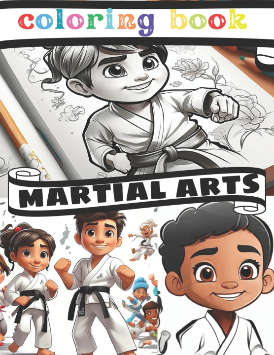 Książka Martial Arts Coloring Paulo Henrique Silva