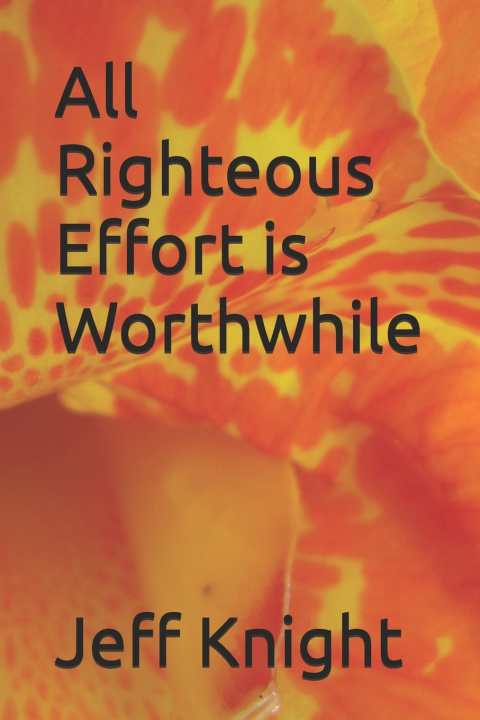 Knjiga All Righteous Effort is Worthwhile Jeff Knight
