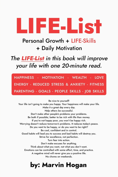 Kniha LIFE-List Marvin Hogan