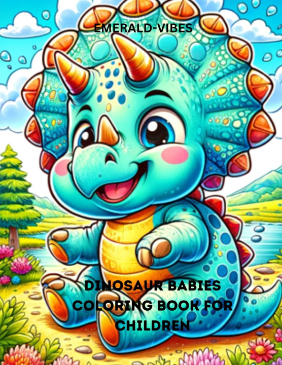 Knjiga Another Dinosaur Babies Coloring Book for Children EMERALD- VIBES
