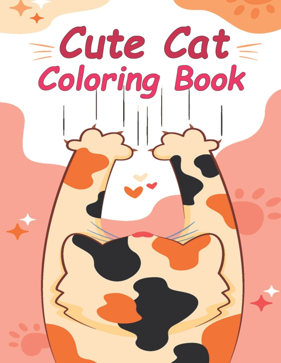 Książka Cute Cat Coloring Book Oussama Zinaoui