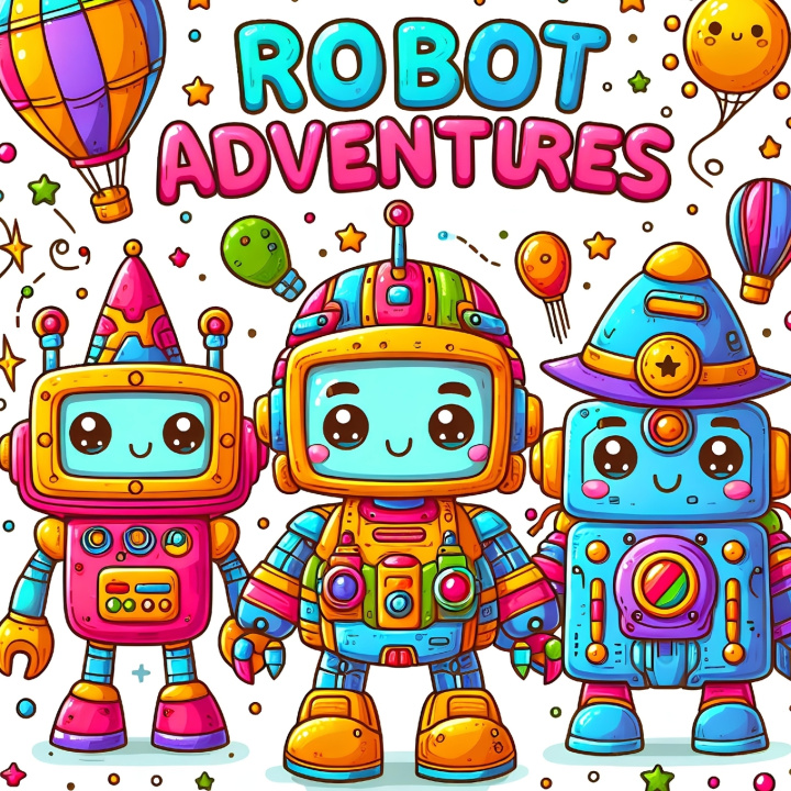 Kniha Robot Adventures Colorama Arts