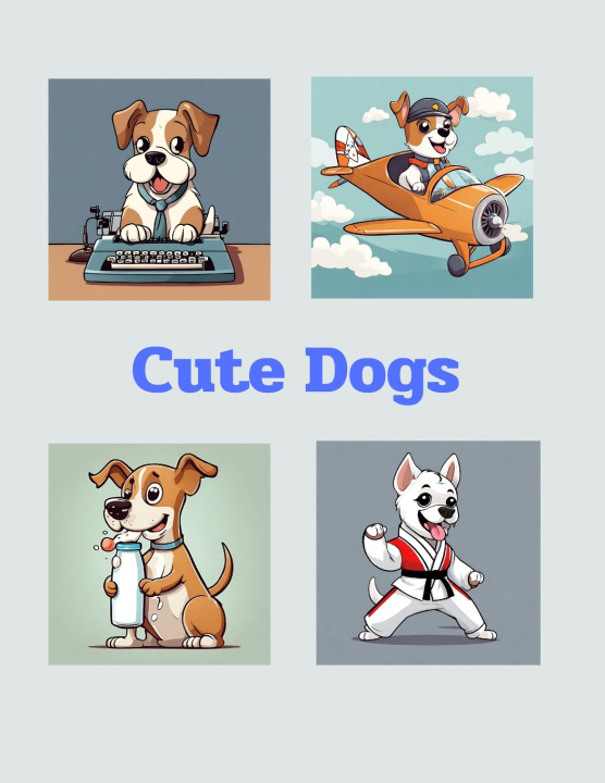 Książka Cute dogs Jirask Muenraya