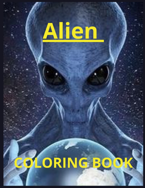 Kniha aliens COLORING BOOK Monssif COLORING