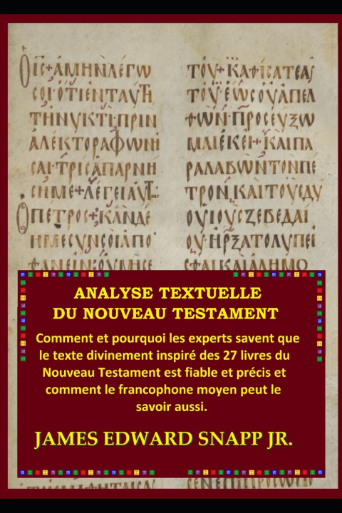 Książka Analyse Textuelle du Nouveau Testament James Edward Snapp Jr.