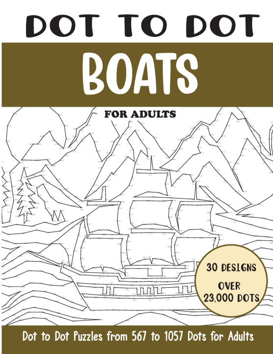 Książka Dot to Dot Boats for Adults Sonia Rai