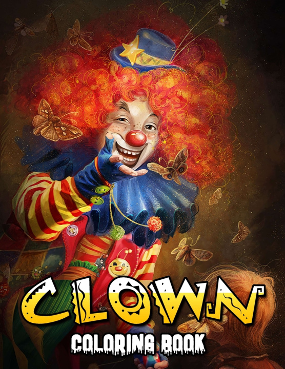 Knjiga Clown Coloring Book Wiley Hennessey