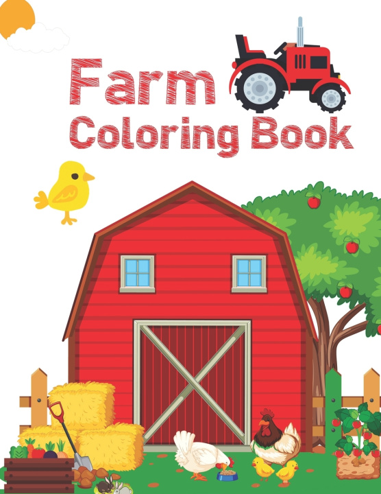 Kniha Farm Coloring Book Oussama Zinaoui