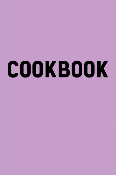 Kniha Cookbook Thelma Sonia