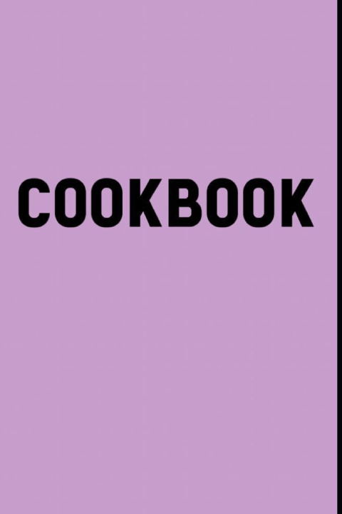Kniha Cookbook Benita Pauline