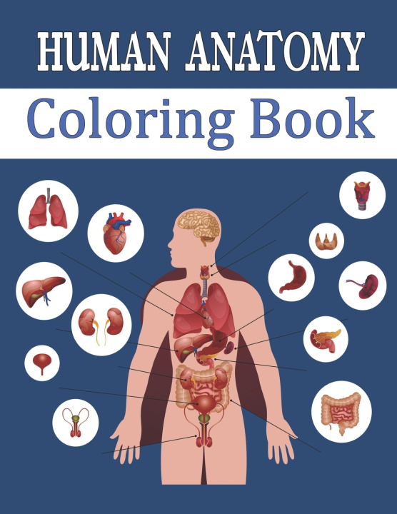 Książka Human Anatomy Coloring Book Oussama Zinaoui