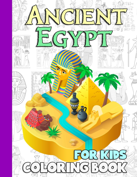 Książka Ancient Egypt Coloring Book Vanesa Batiste