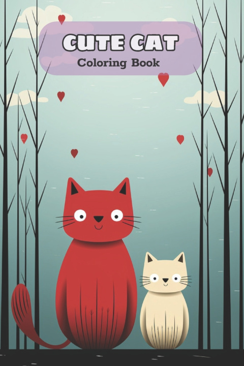 Knjiga CUTE CAT Coloring book generic