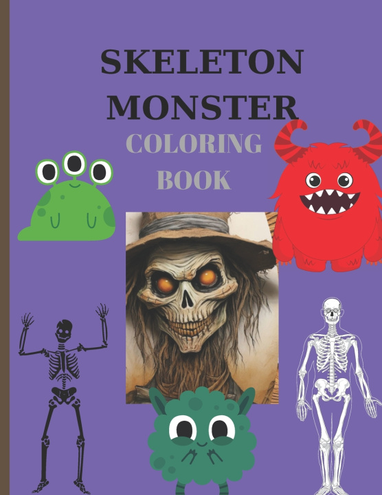 Kniha Skeleton Monster Coloring Book C. Luchian Publishing