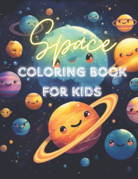 Kniha Space Coloring Book For Kids Ceslin Present