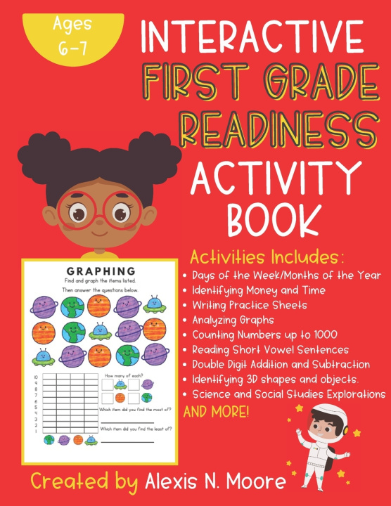 Kniha Interactive First Grade Readiness Activity Book Alexis N Moore