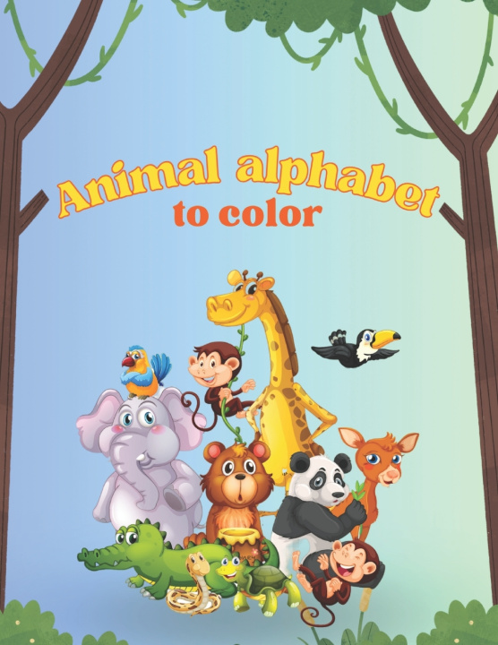 Książka Animal alphabet to color Regiane Lopes
