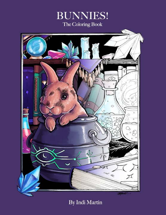 Kniha Bunnies! The Coloring Book Indi Martin