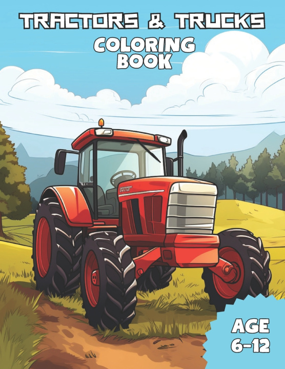 Knjiga Tractors & Trucks Coloring Book Rose Michael