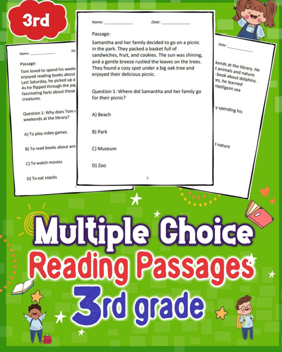 Kniha Multiple Choice Reading Passages 3rd Grade Merrilee B Garza