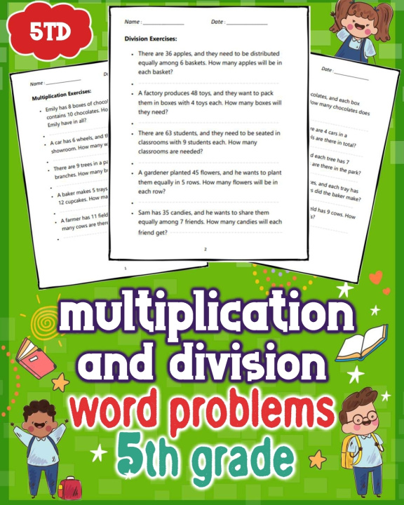 Książka Multiplication and Division Word Problems 5th Grade Timothy C Hang
