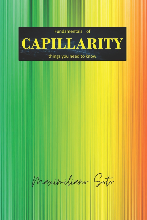 Kniha Capillarity Maximiliano Soto