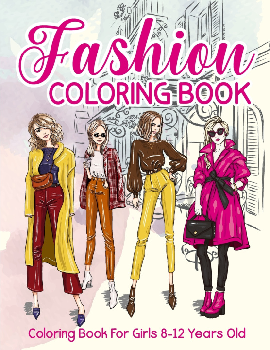 Boek Girl Fashion Coloring Book Lisa Hayes