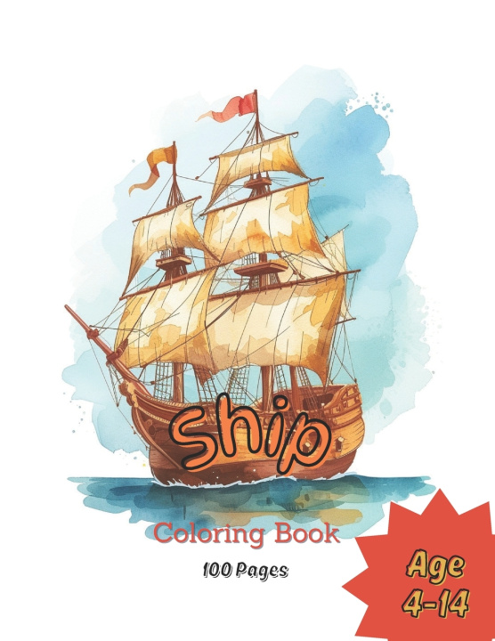 Książka Ship Coloring Book Zainik Listiyani