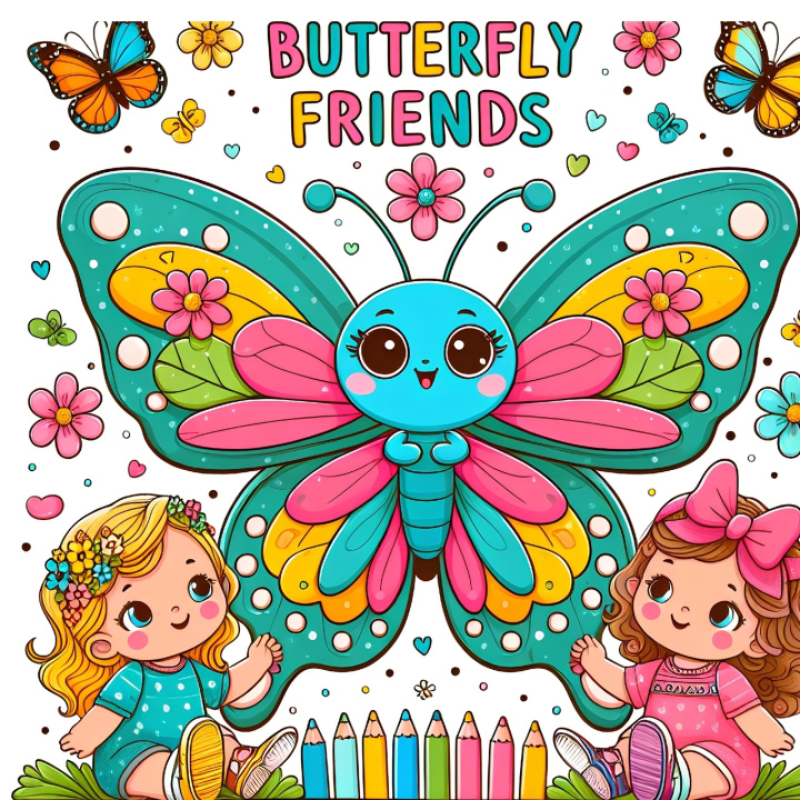 Knjiga Butterfly Friends Colorama Arts