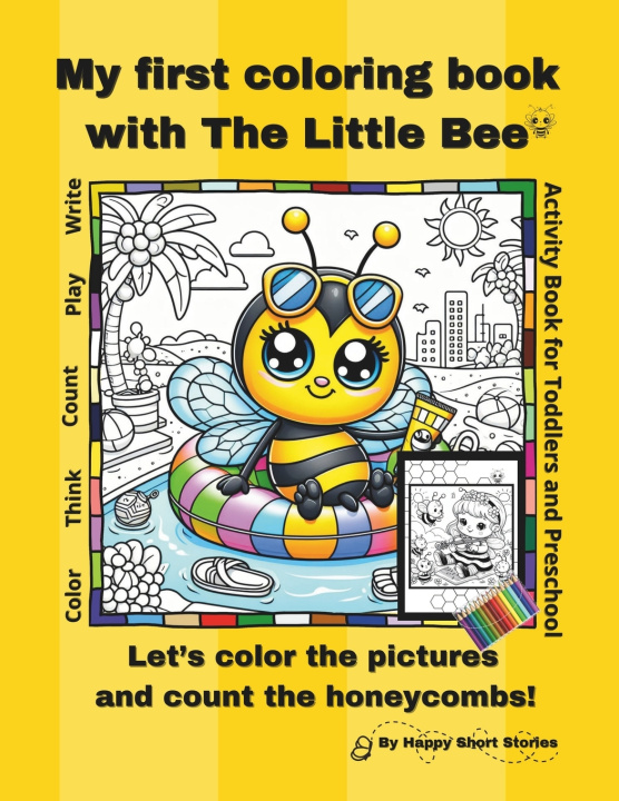 Kniha My first coloring book with The Little Bee By Happy Short Stories