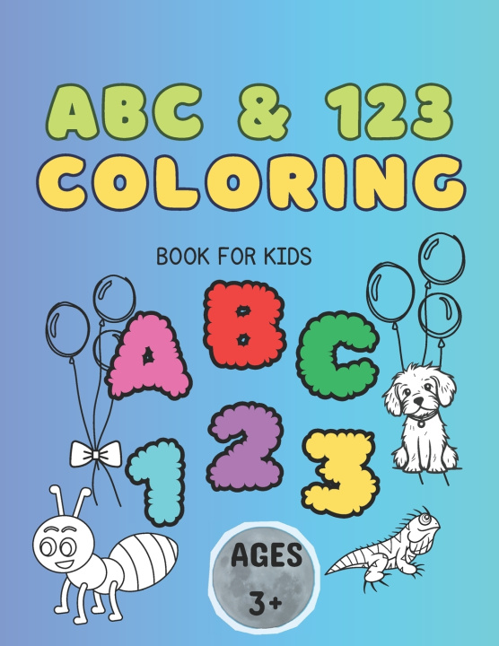 Kniha ABC & 123 Coloring Book for kids Caryn Cohan